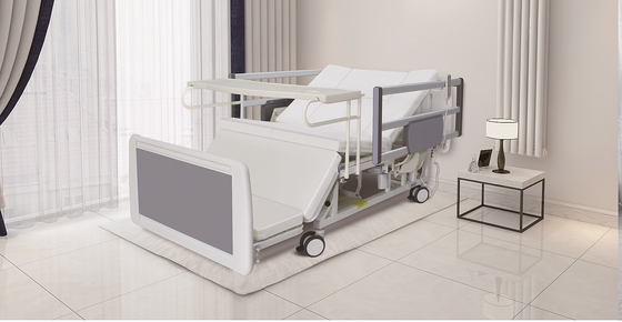 Quick Release Commode Door Electric Nursing Bed 2080x980x450mm Removable PP Headboard
